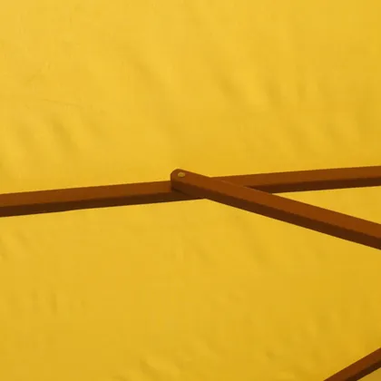 Hardwood Square Patio Umbrella with Water Resistance