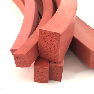 Flexible silicone sponge foam extrusions seal strip