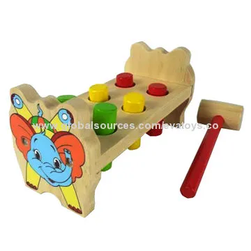 2014 new kids wooden hammer toy set