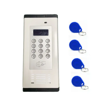 Smart Access Control System: Wireless Apartment Intercom & Gate Opener with Free Phone Call & RFID Card Technology, Rainproof Hood Optional - K6 System