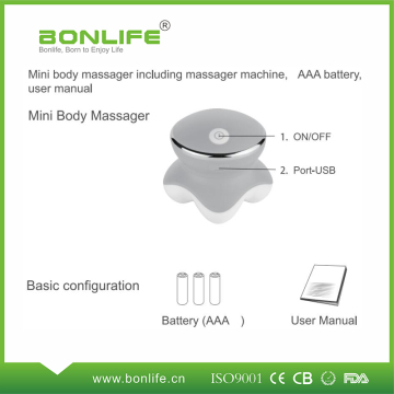 Hot sell battery operated vibrating mini massager electric