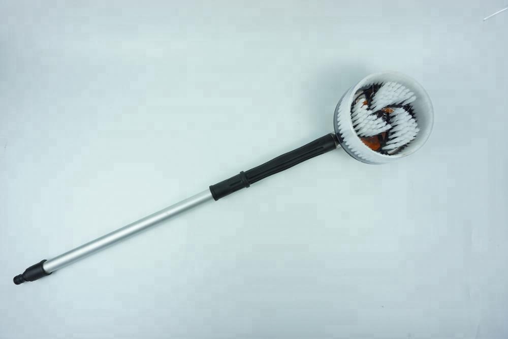 Щетка для автомобильной стирки с высоким давлением с длинной ручкой вращающейся автономной щетки