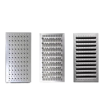 U Shape Polymer Channel Drain with Stainless Steel Cover for Walkways