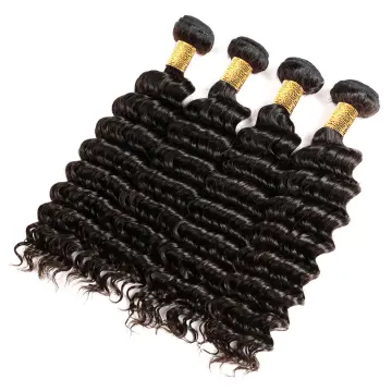 Msbeauty Deep Wave Brazilian Virgin Human Hair Bundles Peruvian Hair Grade 10A Wholesale Natural Color Extension For Black Women