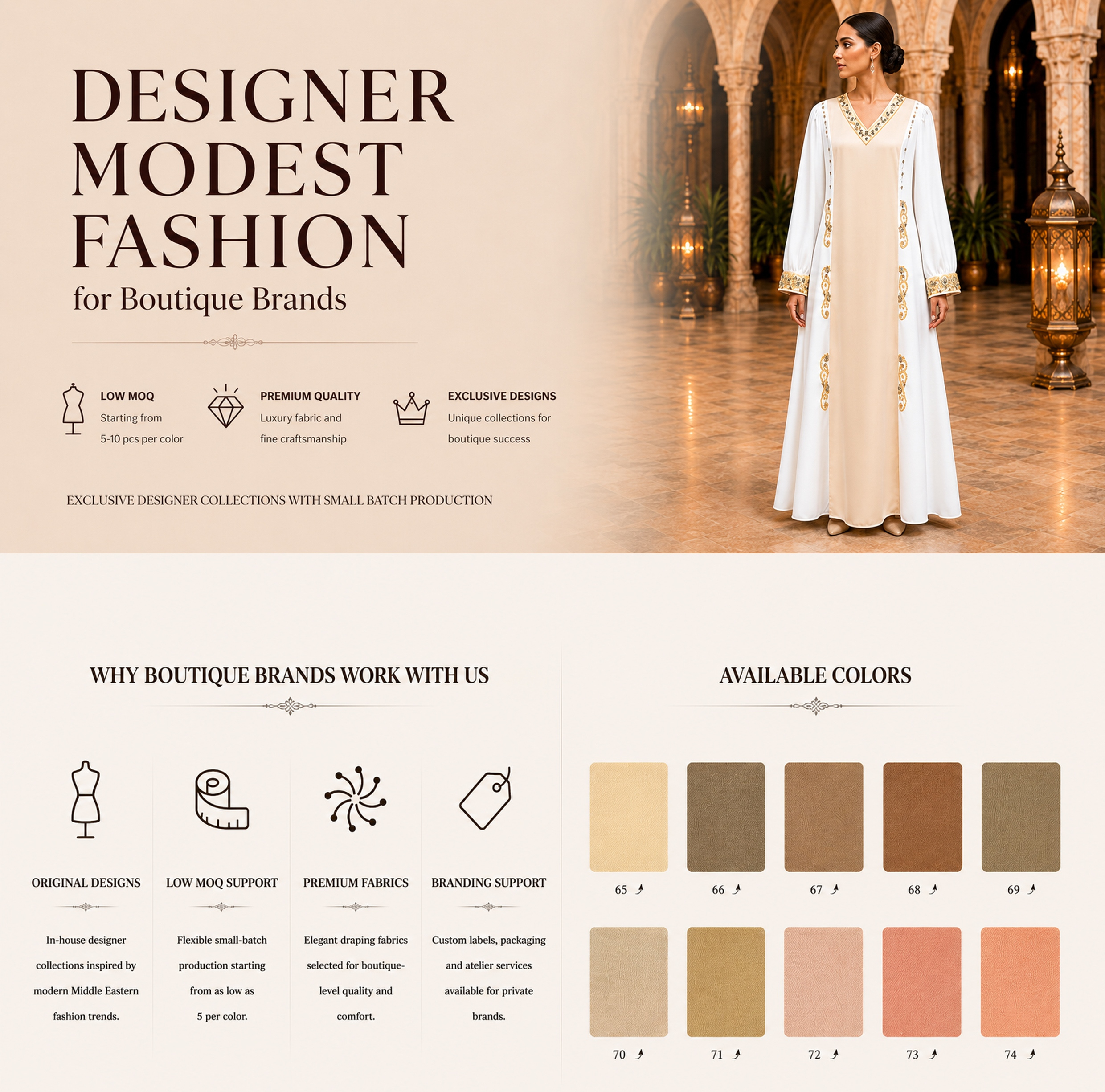 ivory gold embroidered satin abaya product overview