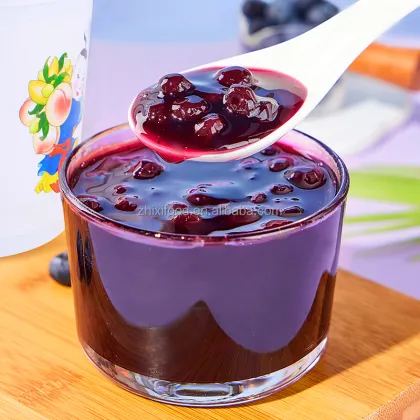 1.3kg Real Fruit Blueberry Jam: Perfect for Smoothies and Frozen Drinks