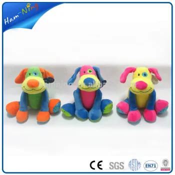 16cm complimentary plush colorful dog special promotional gift products