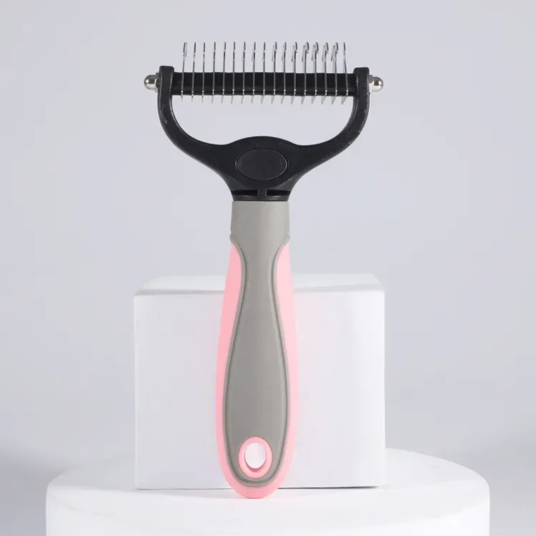 Double Sided Pet Grooming Comb for Cat and Dog Hair Removal