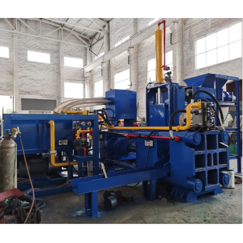 High Capacity Horizontal Steel Iron Chip Briquette Machine