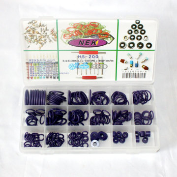 Pokka Nek 210 PCS NBR HNBR Rubber Seal Ring Kit