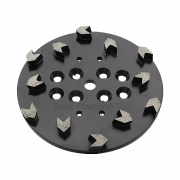 250mm (10 Inch) Diamond Concrete Grinding Disc Plate - Arrow Segment Type for Blastrac Floor Grinder