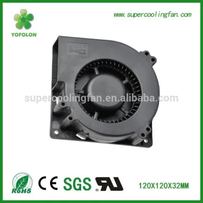 120x120x32mm 12V inflatable blower fan , exhaust fan blower , 120mm dc blower fan