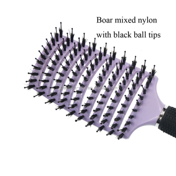 Wet Brush Speed Dry Wide Curved Ventilated Hairbrush Detangle Brush Factory