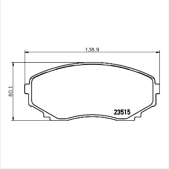 ODM OEM Rear Ceramic Brake Pads for Mitsubishi Pajero Sport