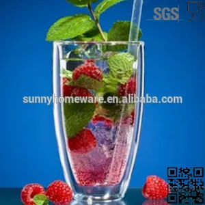 pyrex double walled glass