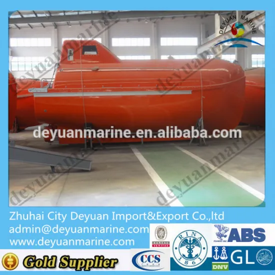 Marine fiberglass boat SOLAS FRP Life boat totally enclosed life boat classic fiberglass boats