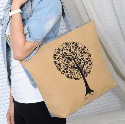 promotion canvas shopping bag/cotton canvas tote bag /custom canvas bag
