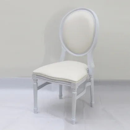 Hot sale luxury resin crystal dining louis ghost wedding chair