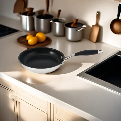 High-Quality Wholesale Kitchenware: Stainless Steel Non-Stick Frying Pan - Special Cooking Tools
