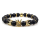 Pulsera de cuentas de corona Imperial de piedras preciosas naturales King Queen Luxury Charm pareja joyería regalo de Navidad para mujeres hombres