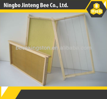 Assembled high quality beekeeping pine wooden frame with wired for beehive