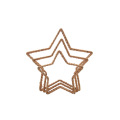Αστέρι Διακόσμηση προσαρμόσιμο σύνολο τριών μεταλλικών αστέρων