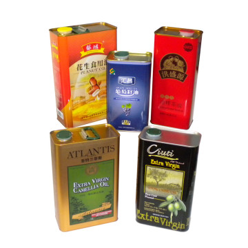 Lata de metal de aceite de oliva premium para el almacenamiento de la cocina