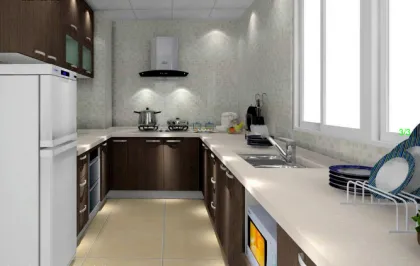 Light gray home decoration quartz stone countertop