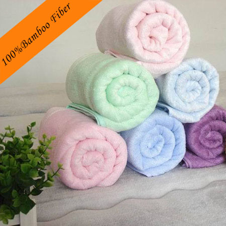 100% organic bamboo fiber terry bath towel