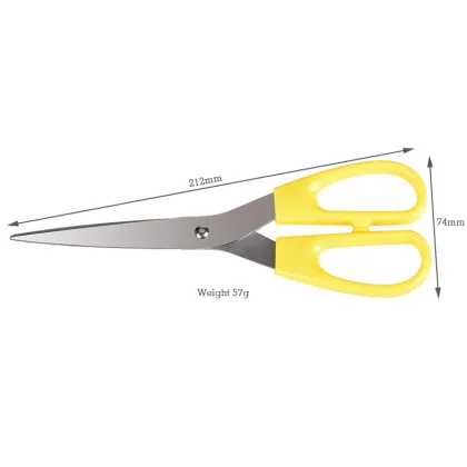 stainless steel school scissors plastic safe office scissors