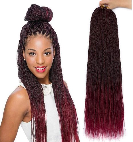 Curly Senegalese Twists Crochet Braids Hair Extensions for Black Women  Synthetic