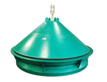 Gravity dust collector shut-off valve