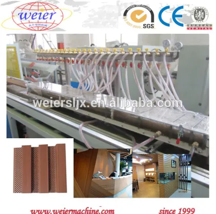PE PVC wood plastic wood plastic deck tiles machine