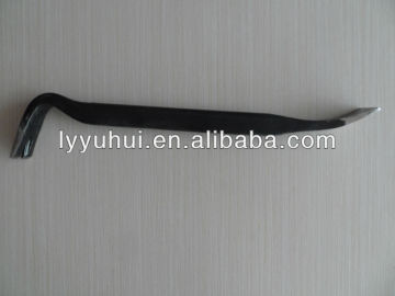 w-10 steel wrecking bar with claw(facotry)