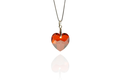 New Product 925 sterling Silver Plated Heart Pendant with Crystals from SWAROVSKI