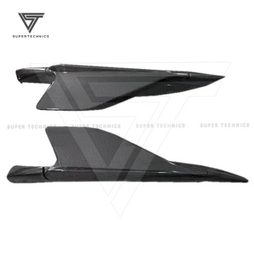 Capristo Style Carbon Fiber Side Skirt Fins for Ferrari 488 GTB 2015-2018 Body Kit