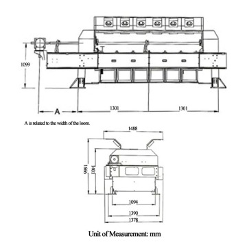 ผ้าม่านตาบอดเครื่องจักรอิเล็กทรอนิกส์ Jacquard 5376 Hooks