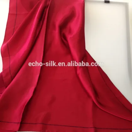 2014 luxury red silk satin scarf, silk shawl.