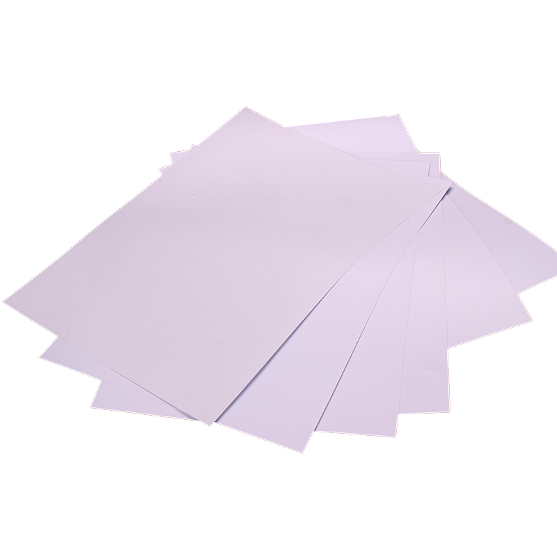 Lembar PVC plastik putih buram