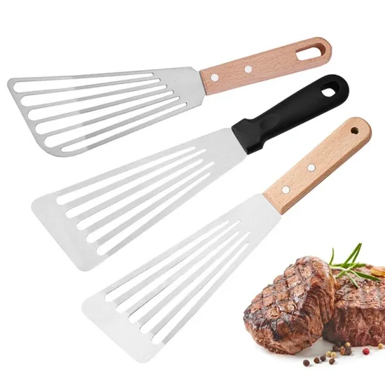 Multifunctional Kitchen Tool Steak Frying Spatula Stainless Steel Fish Steak Spatula Turner