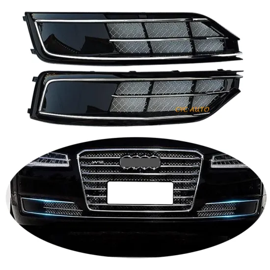 Audi A8 Fog Lamp Cover Upgrade W12 Style with ACC for 2015-2017 Models