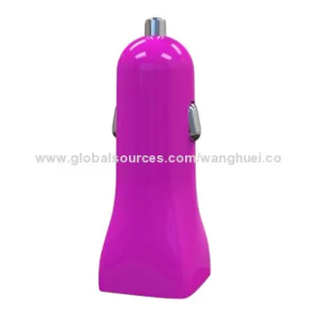 Car charger for iPad and iPhone, 5V/3.4A output