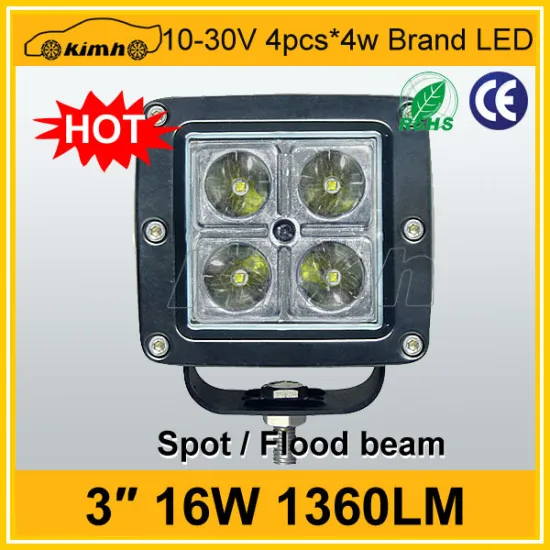 Automobile 1360LM 16W professional atv led work light