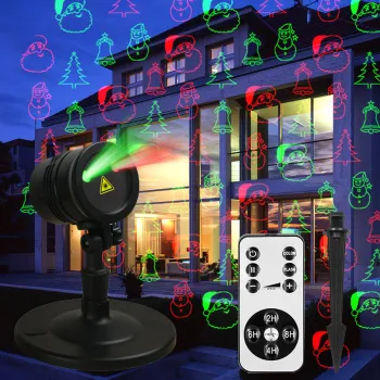 KSWING Waterproof Christmas Projector Lights: Enhance Your Holiday Décor with Outdoor Landscape and Stage Lighting