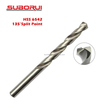 SUBORUI DIN338 135 Degree HSS M2 6542 Twist Drill Bits for Metal