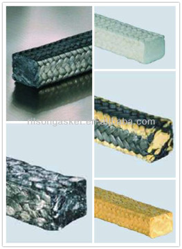 High Pressure PTFE Graphite Braided Gland Packing in Pump Valves Steam