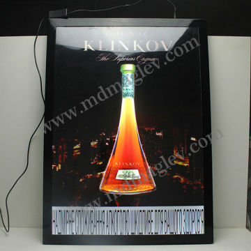 custom acrylic led light box, slim acrylic LED display flashing light box
