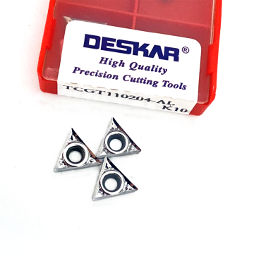 Dasar TCGT090204 Pemotong Karbida untuk Pemesinan CNC Aluminium