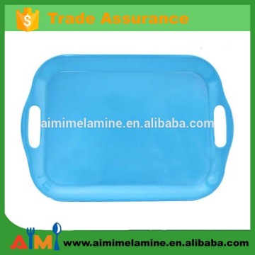 FDA 30% melamine 15.5inch serving tray with two handles