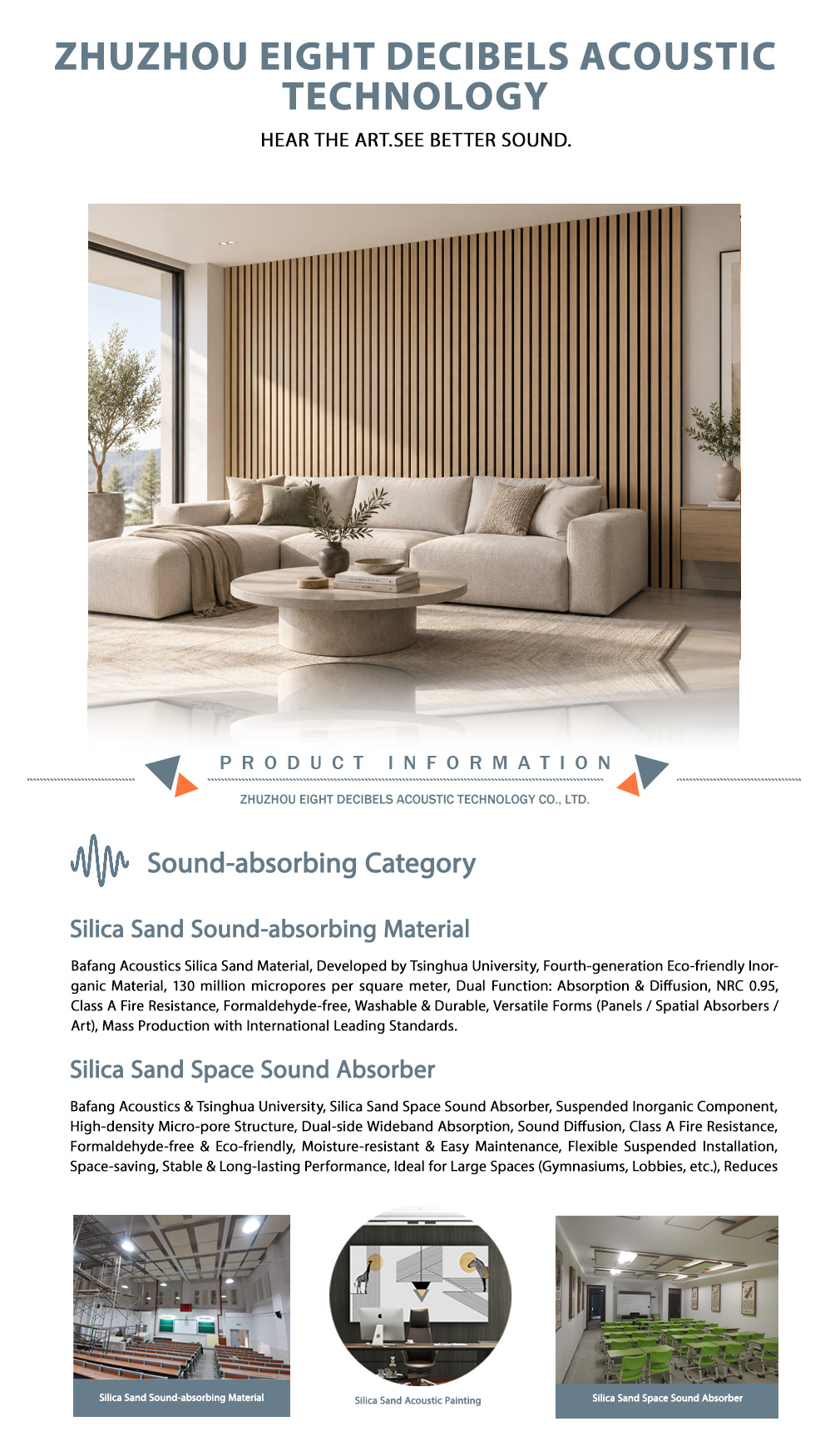 1-Wood Slat Acoustic Panel-X